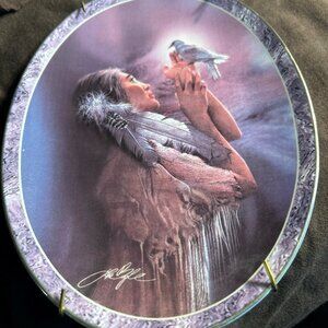 The Blessing by Lee Bogle Collector Plate – Messengers of the Spirit #4